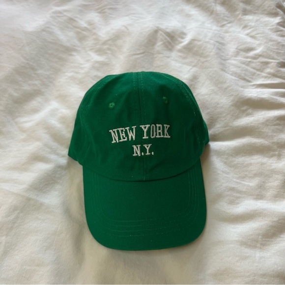 Green New York N.Y. Baseball Hat - Picture 2 of 3